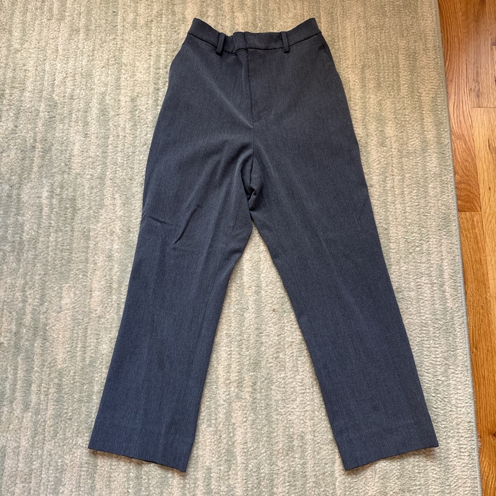 Uniqlo Grey Tailored Straight Leg Trousers